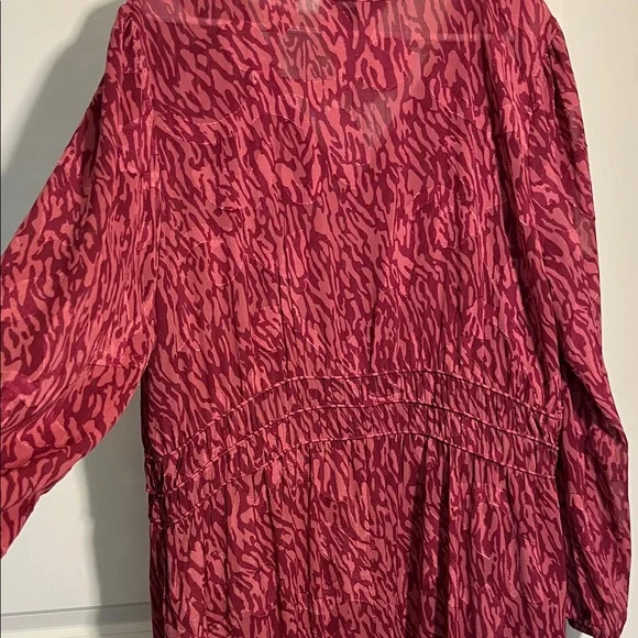 Simply Vera - Elegant Pink Patterned Dress by Vera Wang - Picture 6 of 6